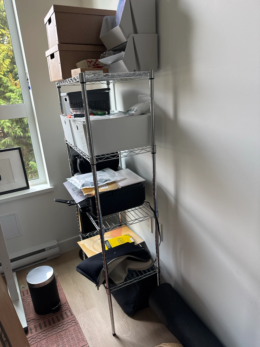 Chrome Wire Shelving Unit
