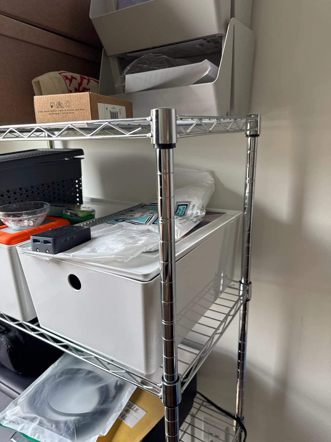 Chrome Wire Shelving Unit - photo 2