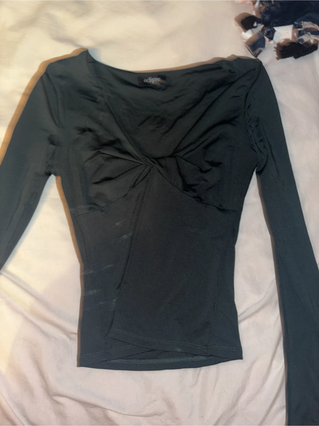 Eclipse Long Sleeve Twist Front Top - photo 2