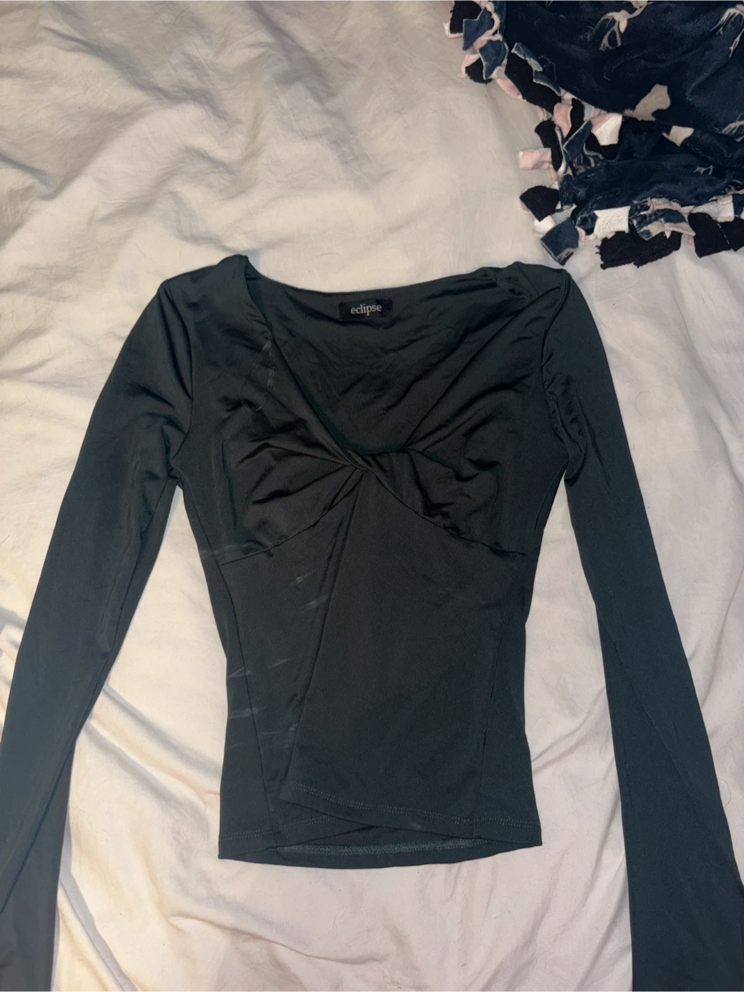 Eclipse Long Sleeve Twist Front Top - photo 4