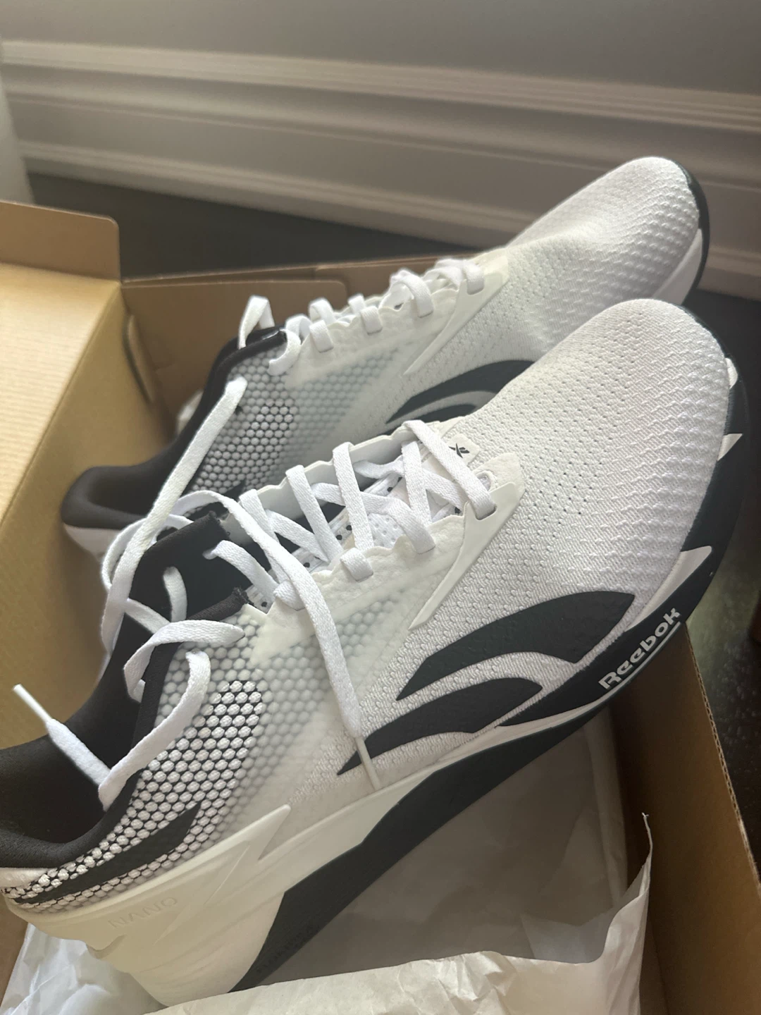 Reebok Nano X3 Training Shoes White/Black - photo 4