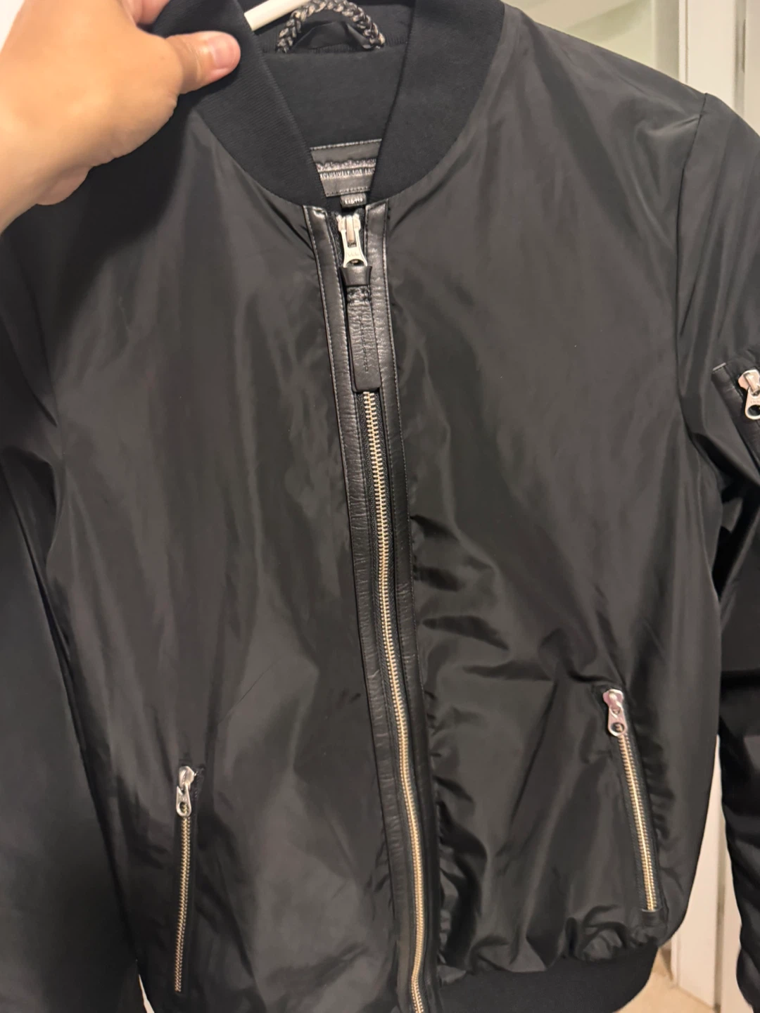 Mackage Black Bomber Jacket