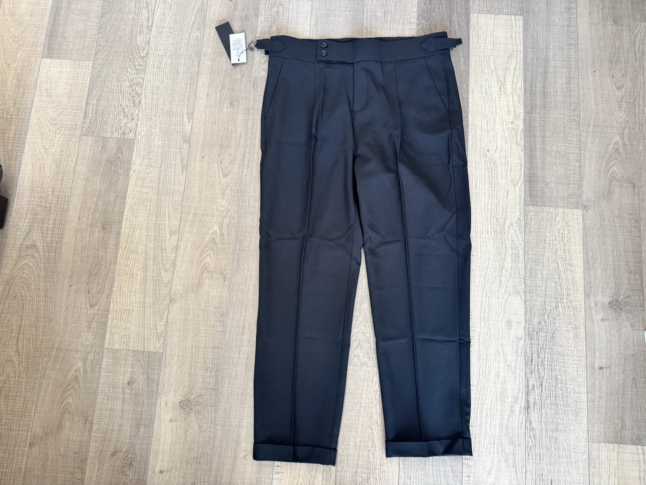 New Black Dress Pants with Adjustable Waist