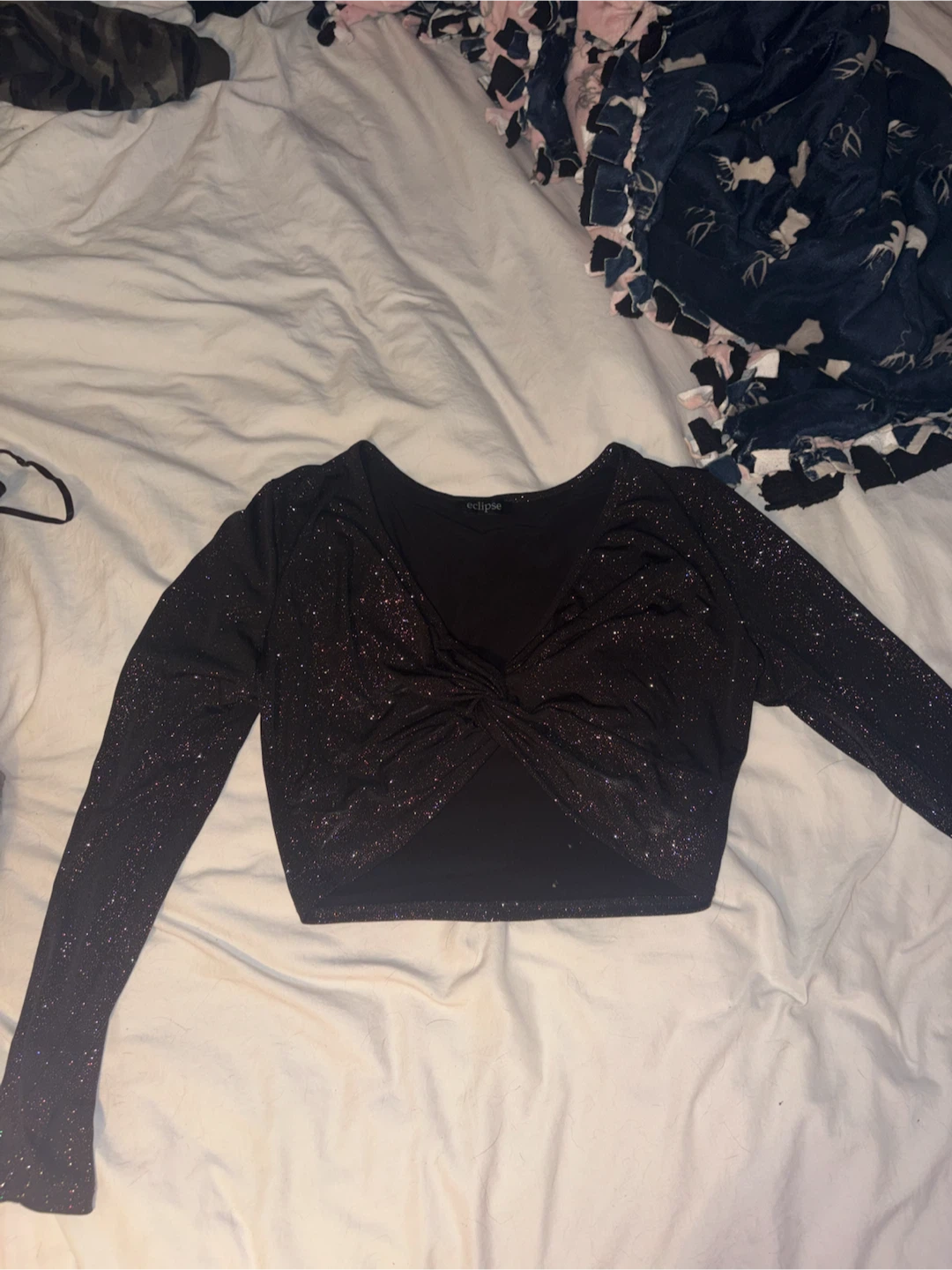 Eclipse sparkle crop top