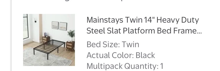 Twin size frame AND mattress - photo 2