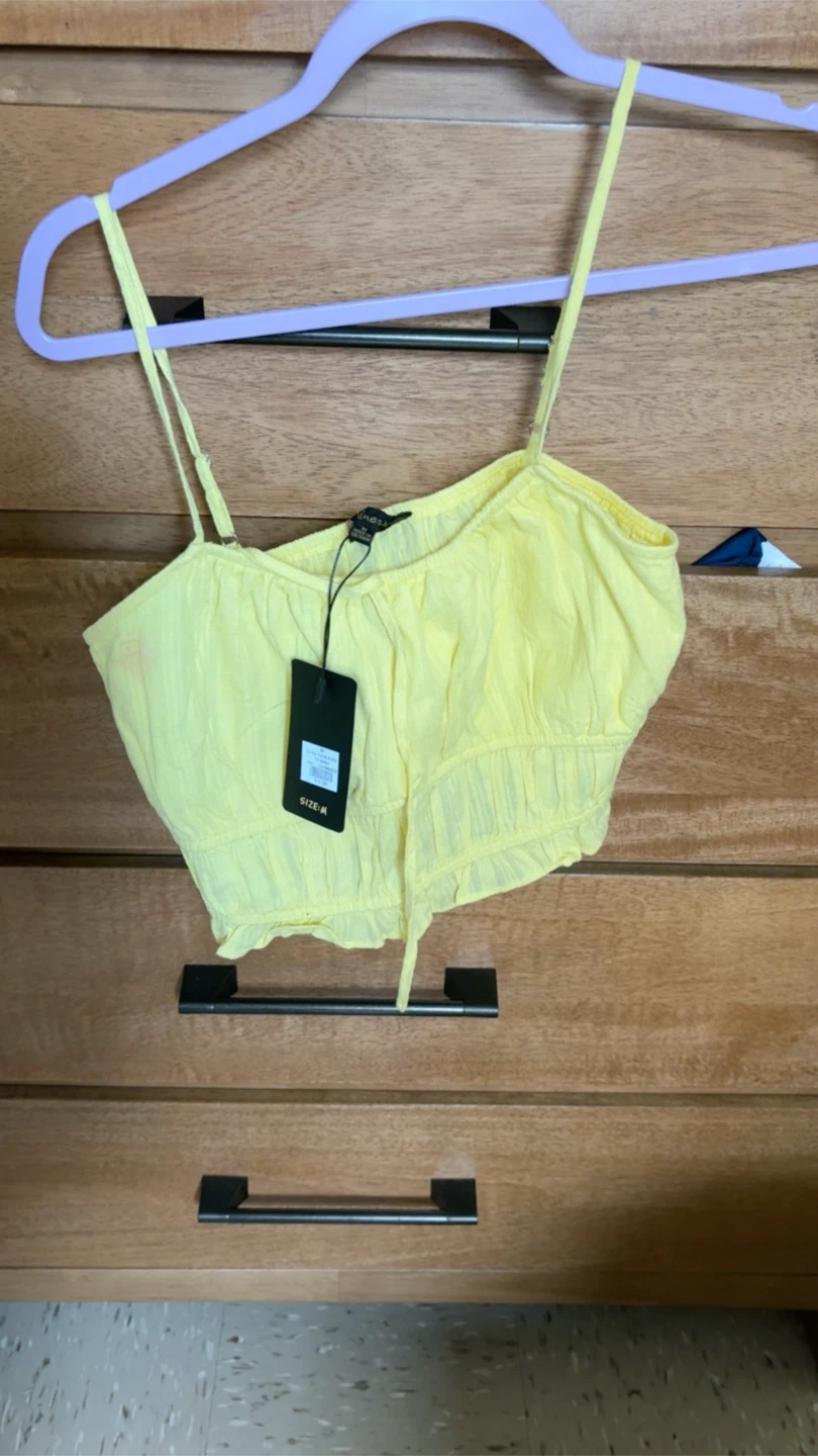 Yellow Crop Top - Size M