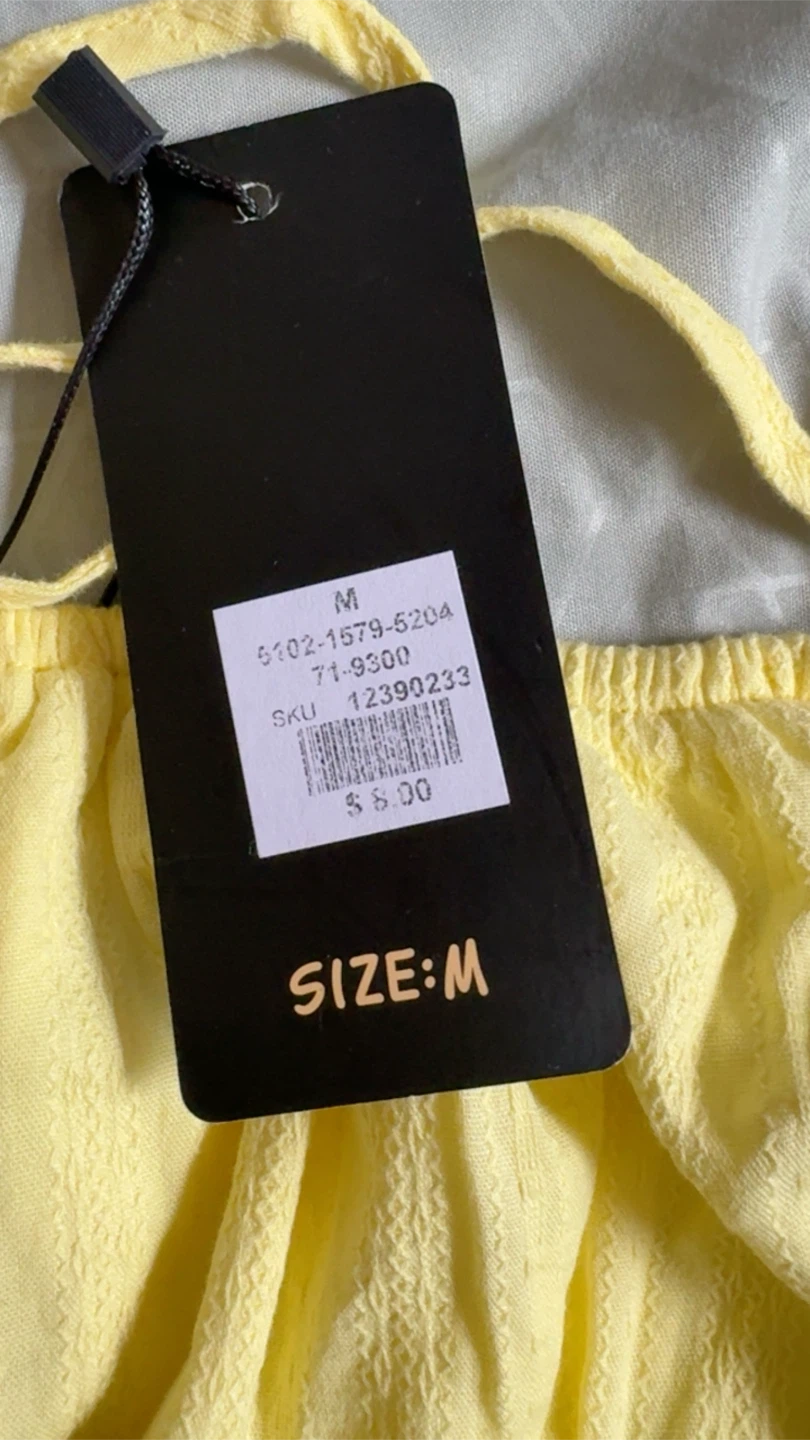 Yellow Crop Top - Size M - photo 3