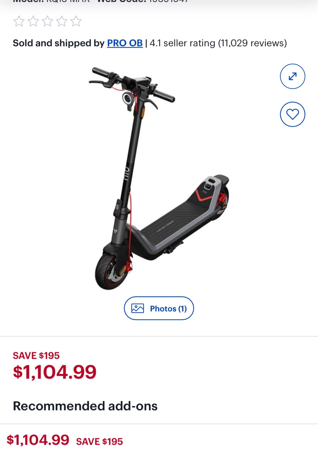 NIU Electric Scooter