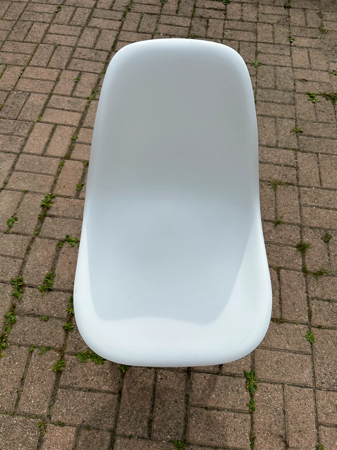 Eiffel Dining Chairs- White Plastic Chair with Wooden Legs