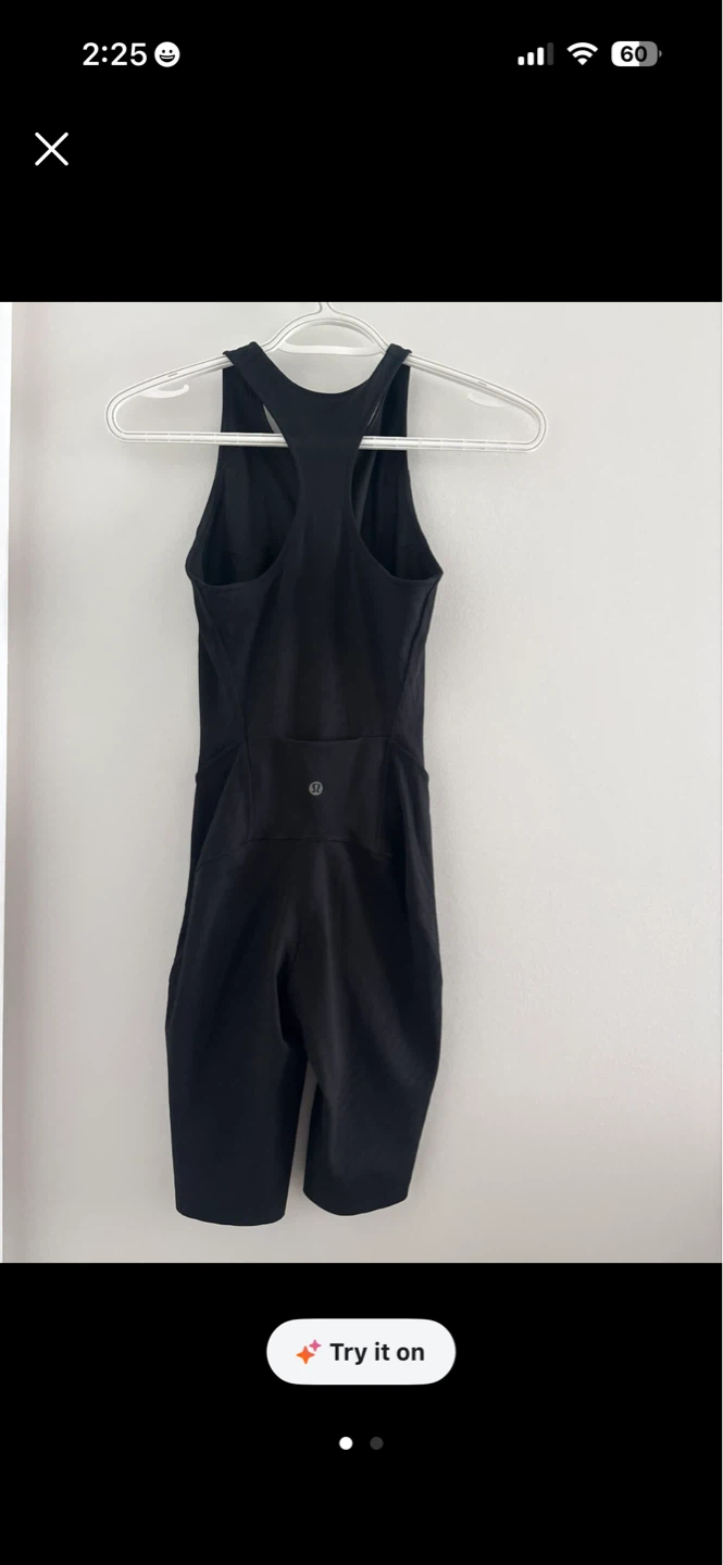 Lululemon Black Bodysuit Onesie