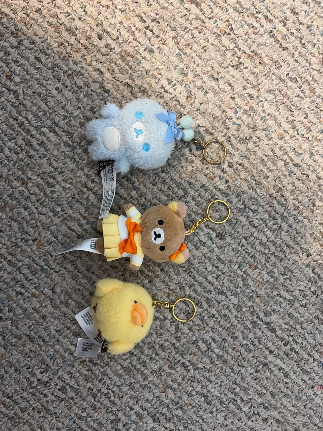 Plush Keychain Charms Set