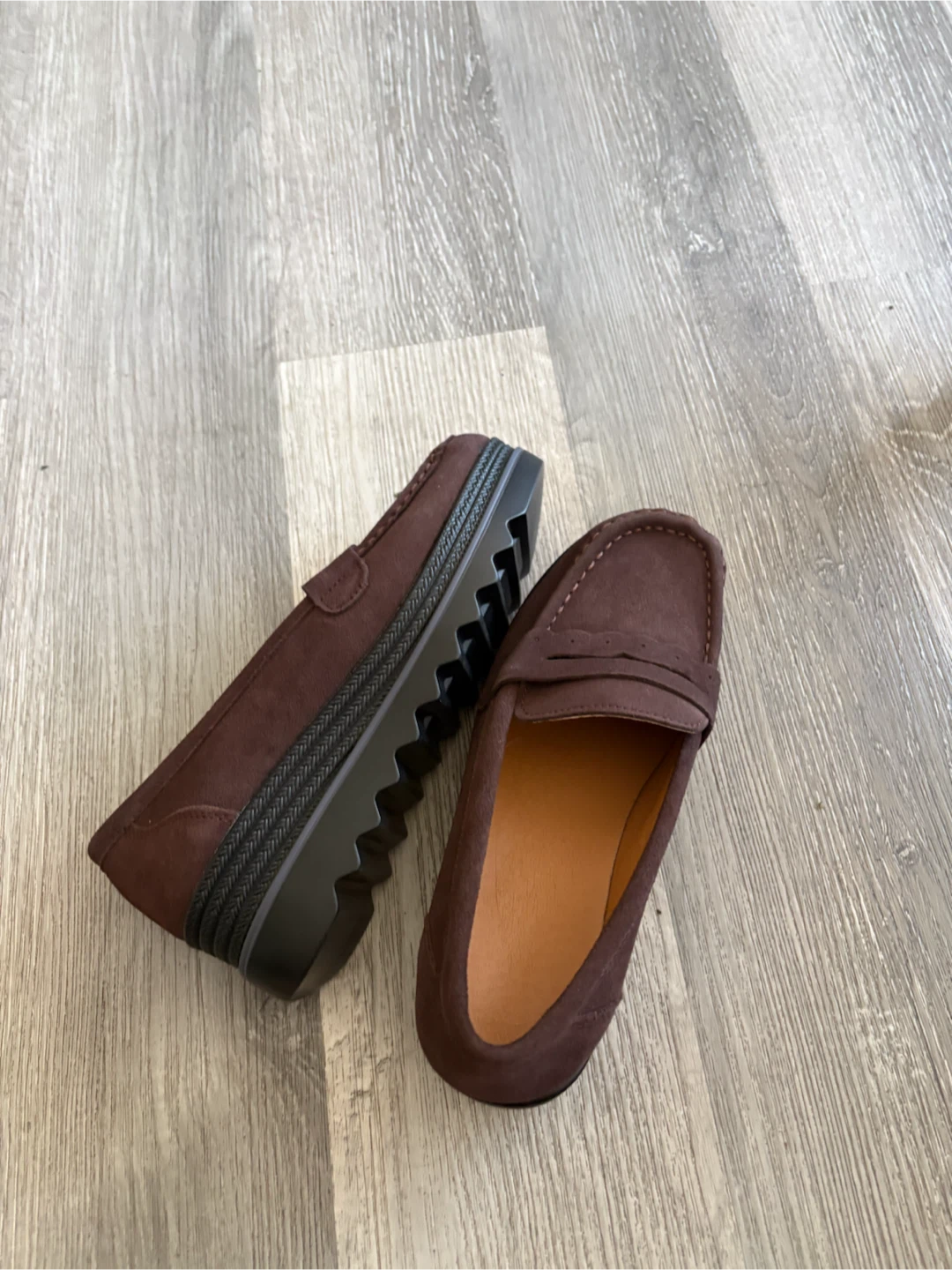 Women's Brown Suede Loafers