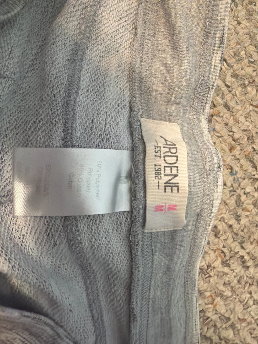 Ardene Grey Marled Sweat Shorts Size M - photo 2