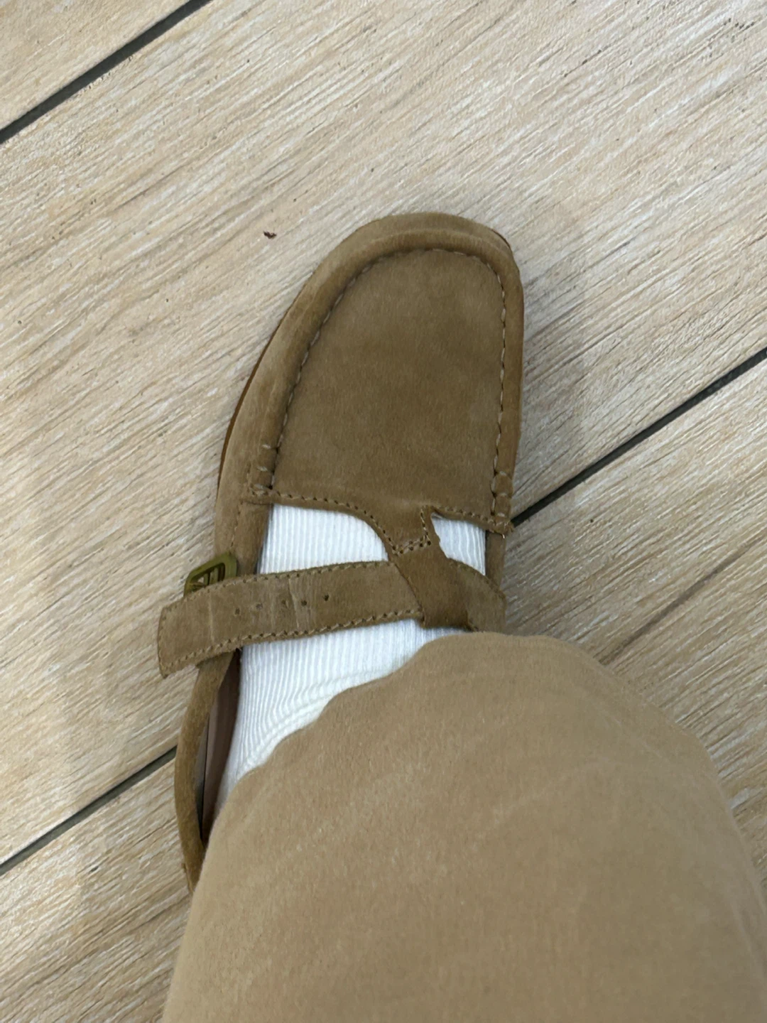 Brown Suede Mary Jane Style Shoes - photo 2
