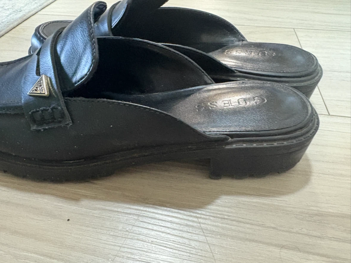 Guess Black Mules Loafers Size 7 - photo 3