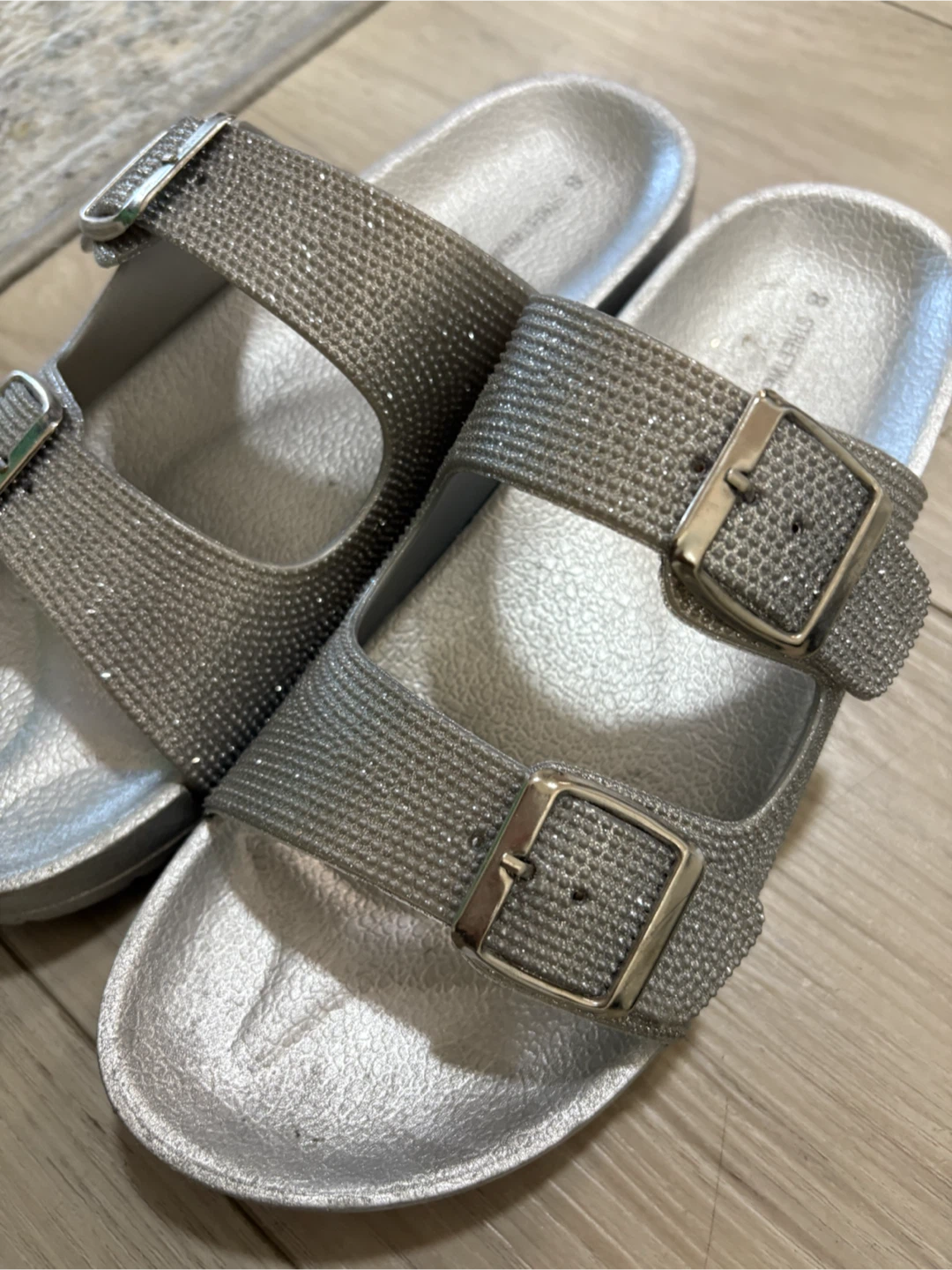 Silver Glitter Slides - Streetwear Society - photo 2
