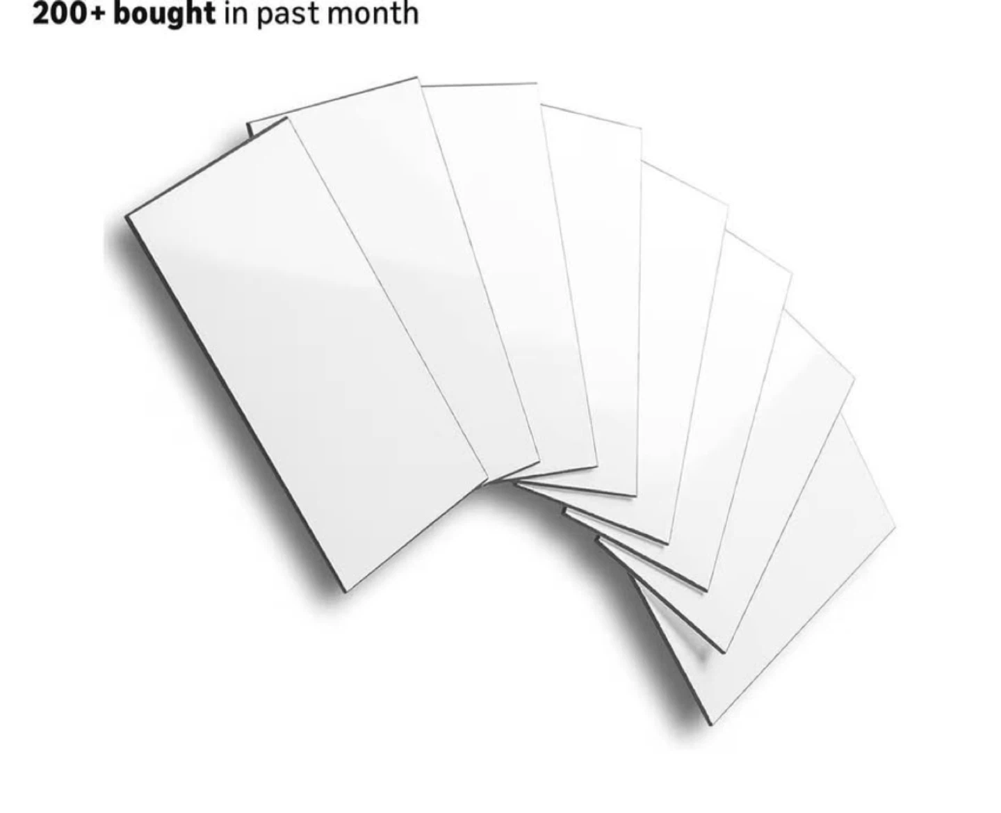 AULIGET 100-Piece Polished White Thick PVC Peel Stick Backsplash