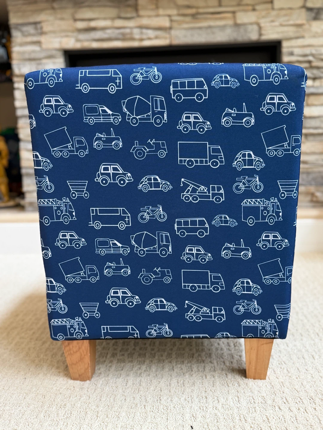 Kids' Accent Chair with Vehicle Print - photo 4