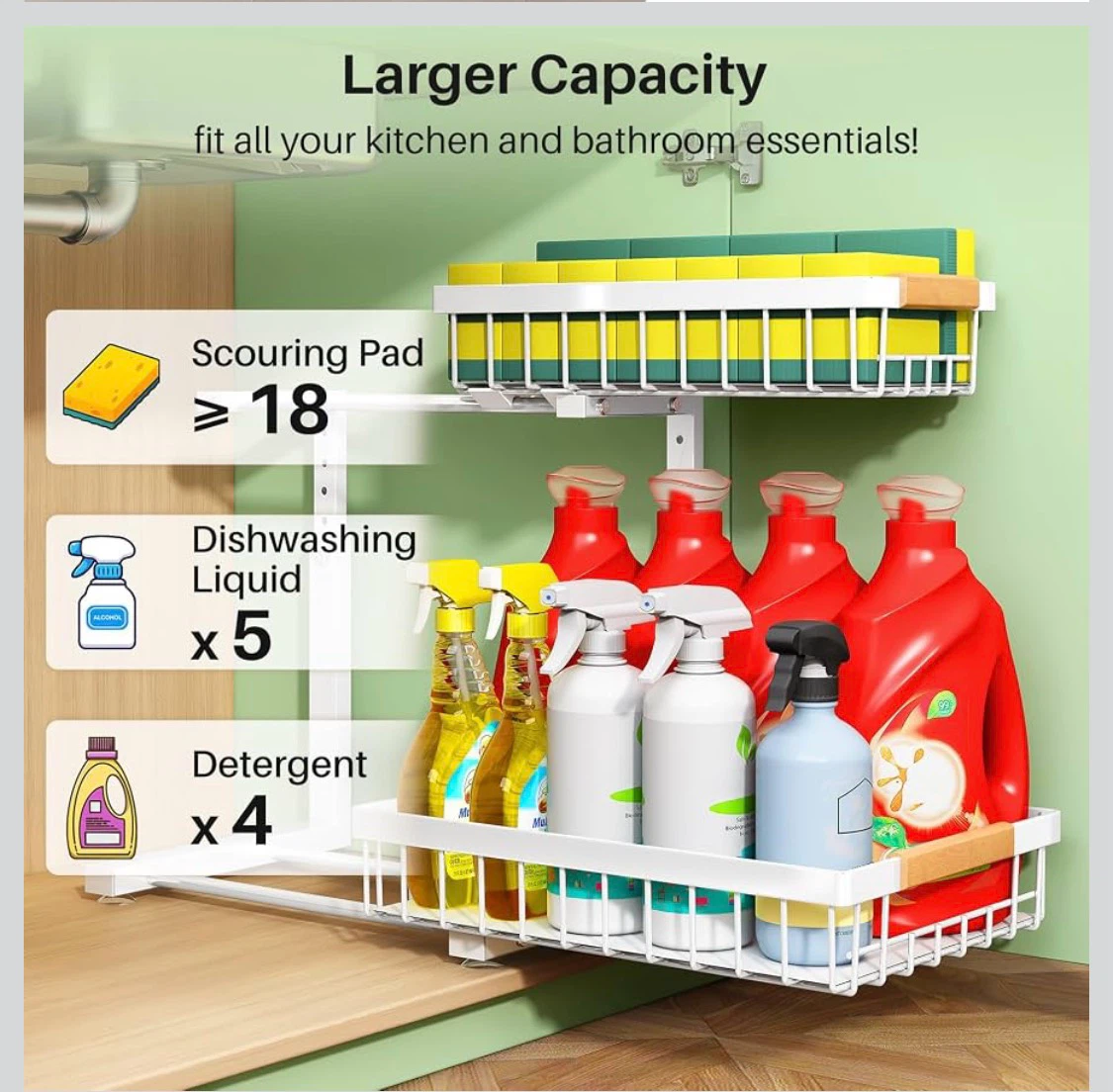 2-Tier Under Sink Organizer - photo 3
