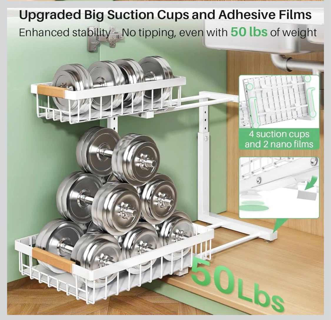 2-Tier Under Sink Organizer - photo 4
