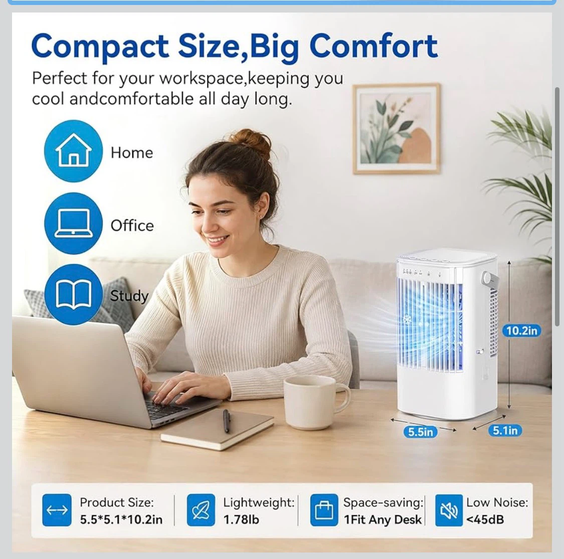 Portable Air Cooler Fan - photo 2