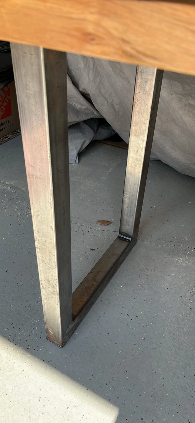 Live Edge Wood and Glass Console Table - photo 5