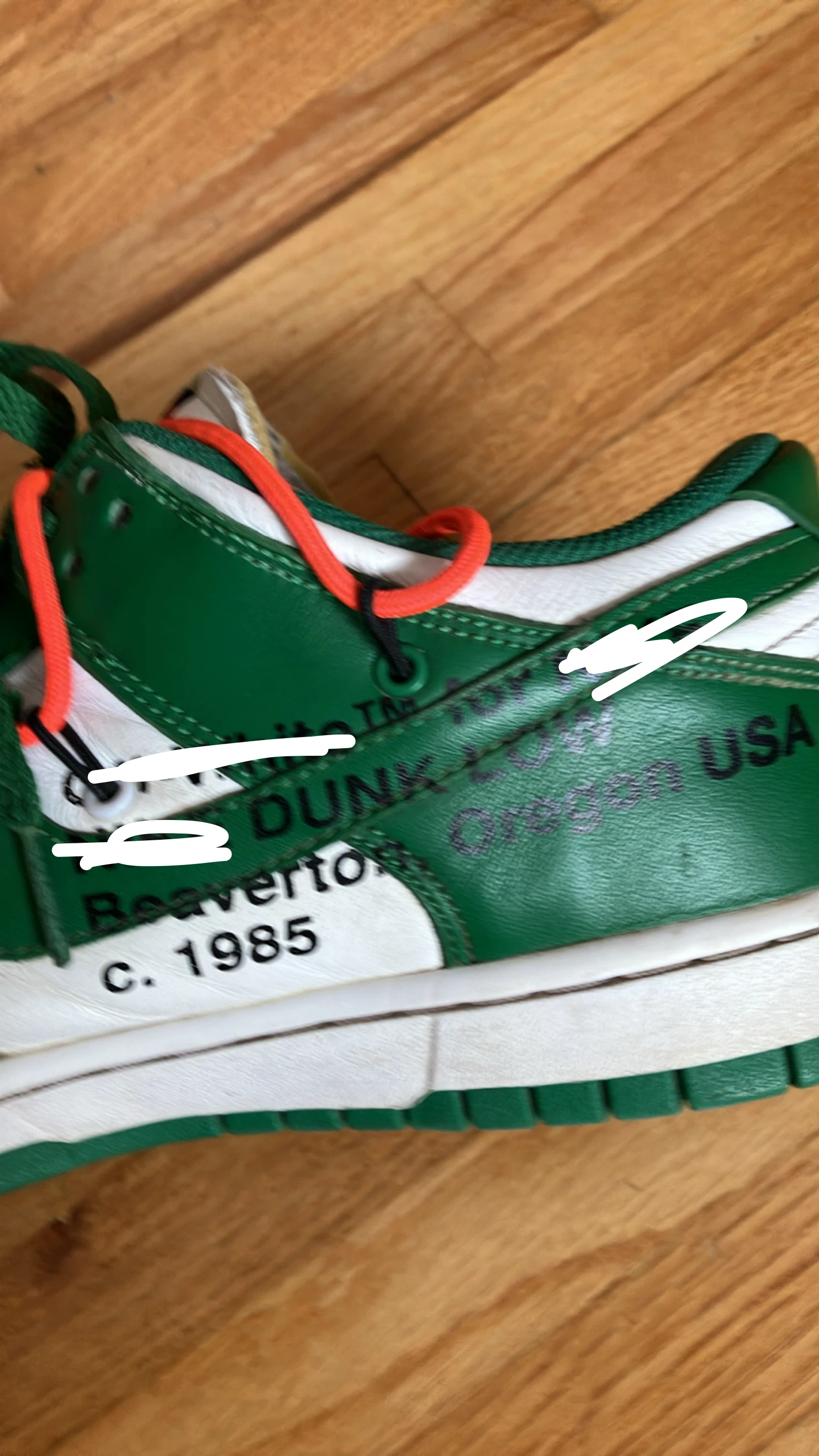 O-W green dunks - photo 4