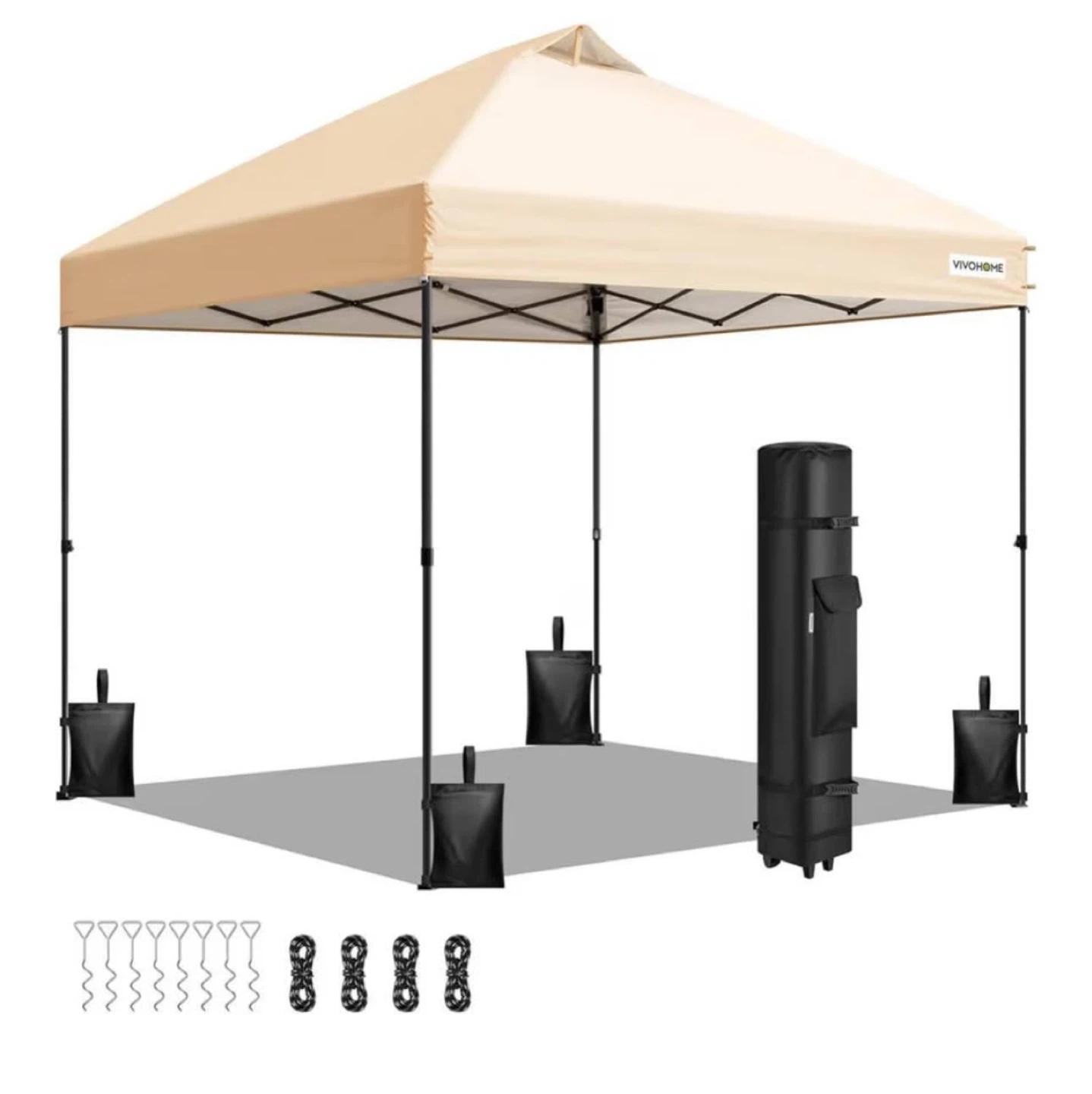 VIVOHOME 10x10ft Pop Up Canopy Tent One Push Setup