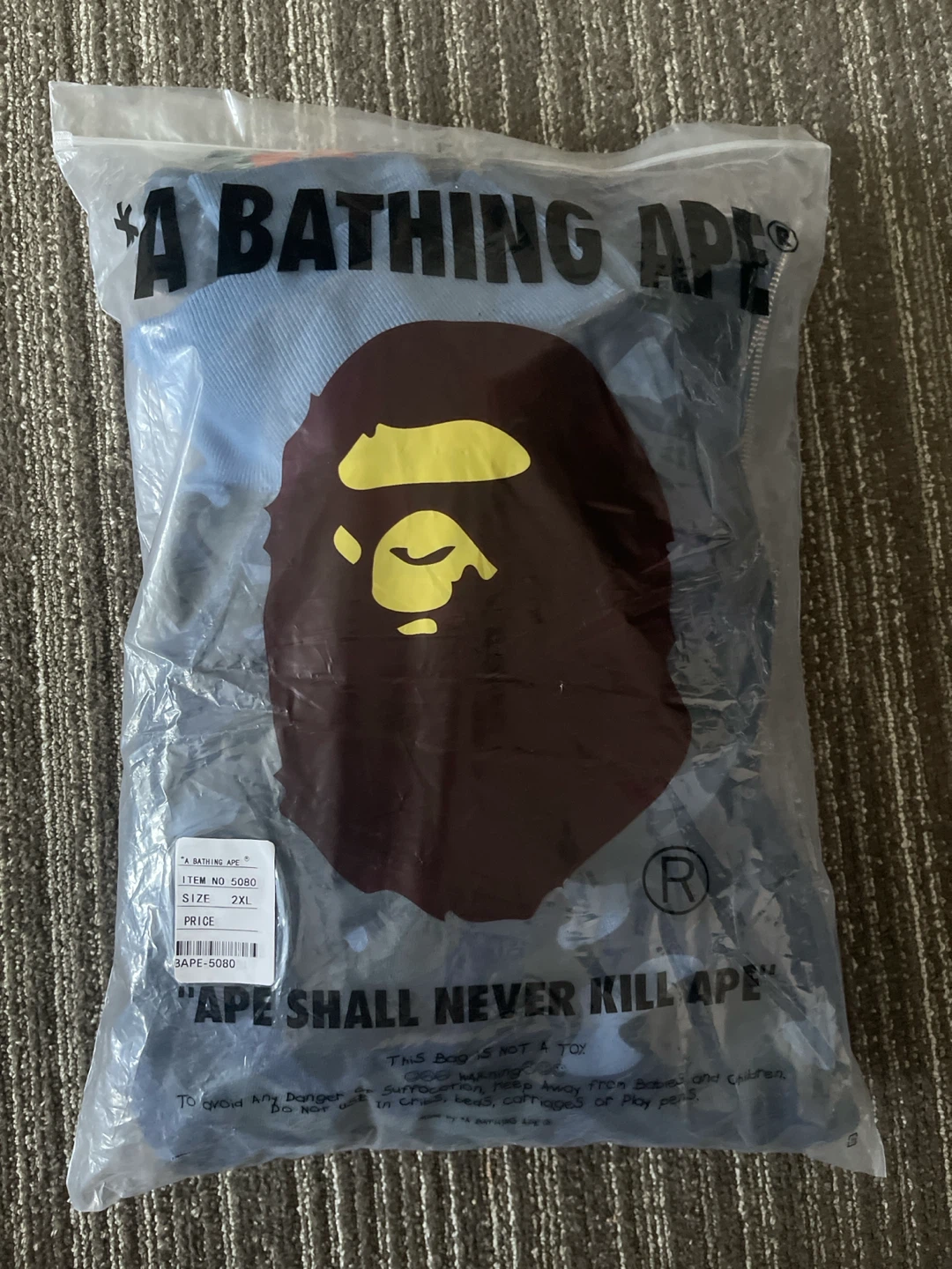 BAPE Full Zip Hoodie Blue Camo