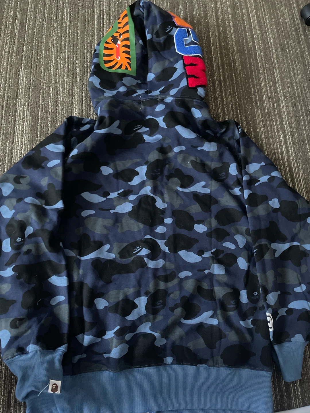 BAPE Full Zip Hoodie Blue Camo - photo 4