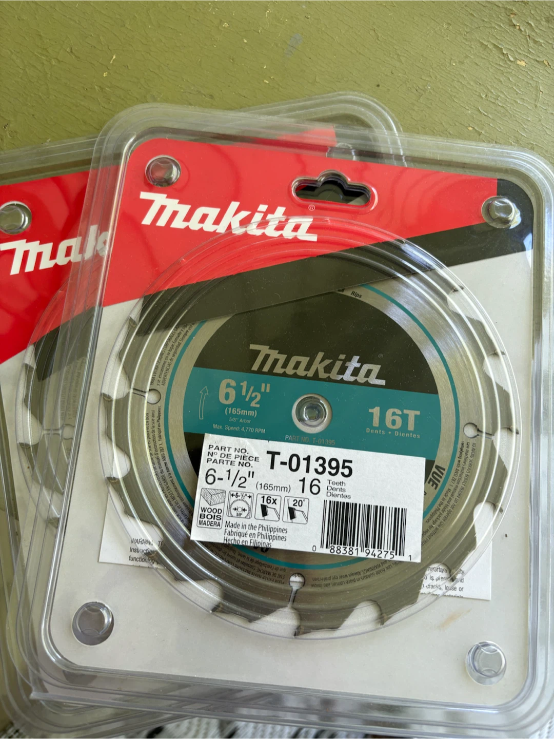 Makita 6-1/2" 16T Circular Saw Blade T-01395
