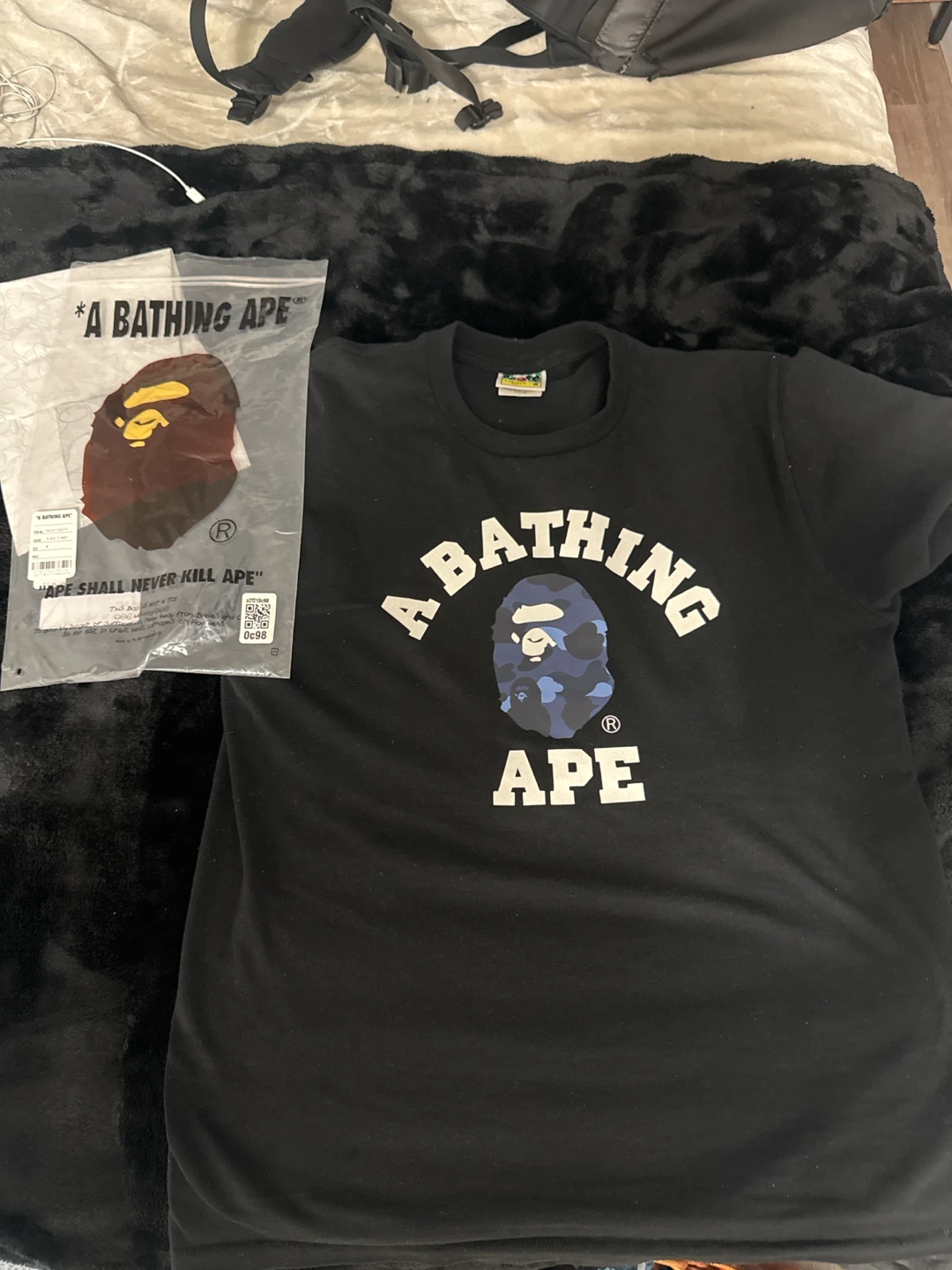 A Bathing Ape Black Graphic T-Shirt