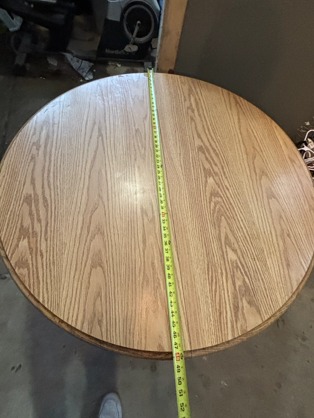 Oak Wood Pedestal Dining Table