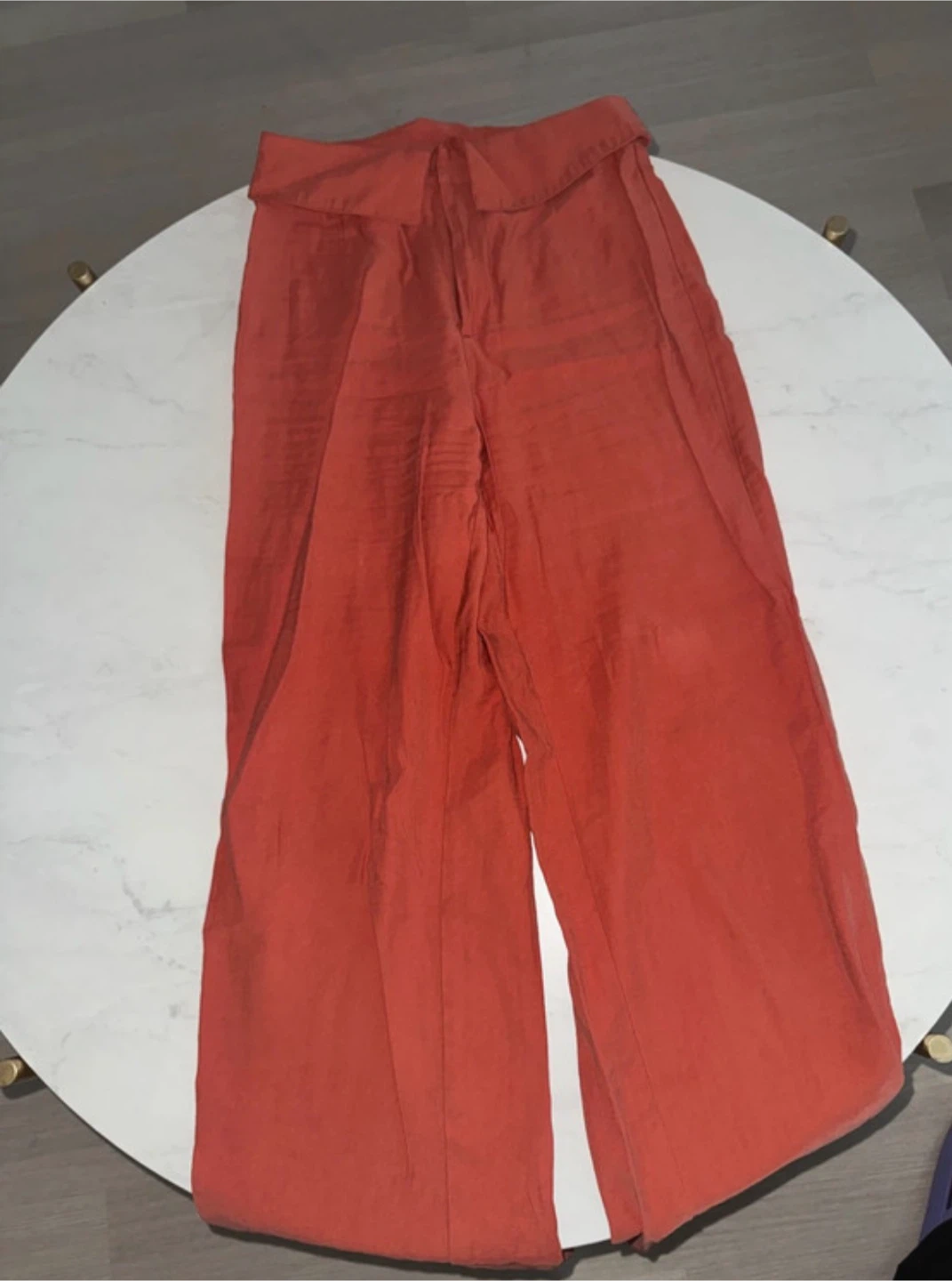 Orange Wide Leg Palazzo Pants