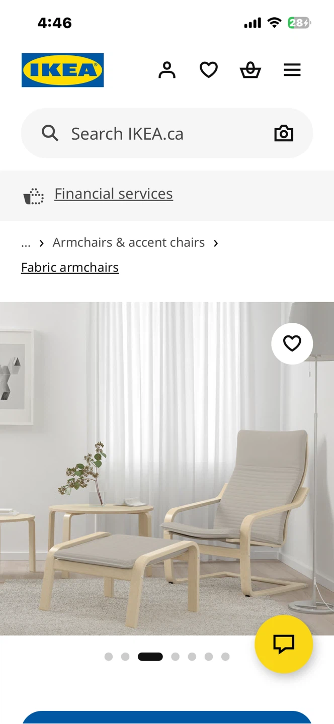 IKEA Poang arm chair and foot stool - photo 4