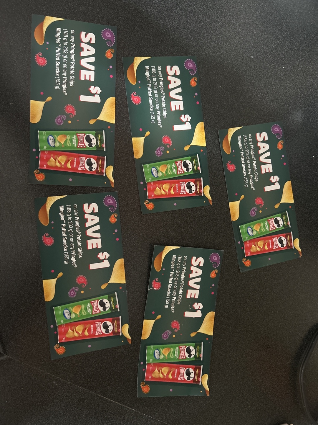Pringles Save $1 Coupons (5 ct)