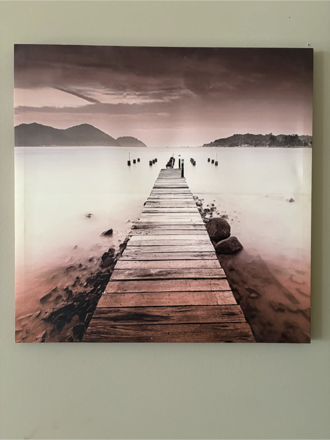 Wooden Pier Canvas Wall Art