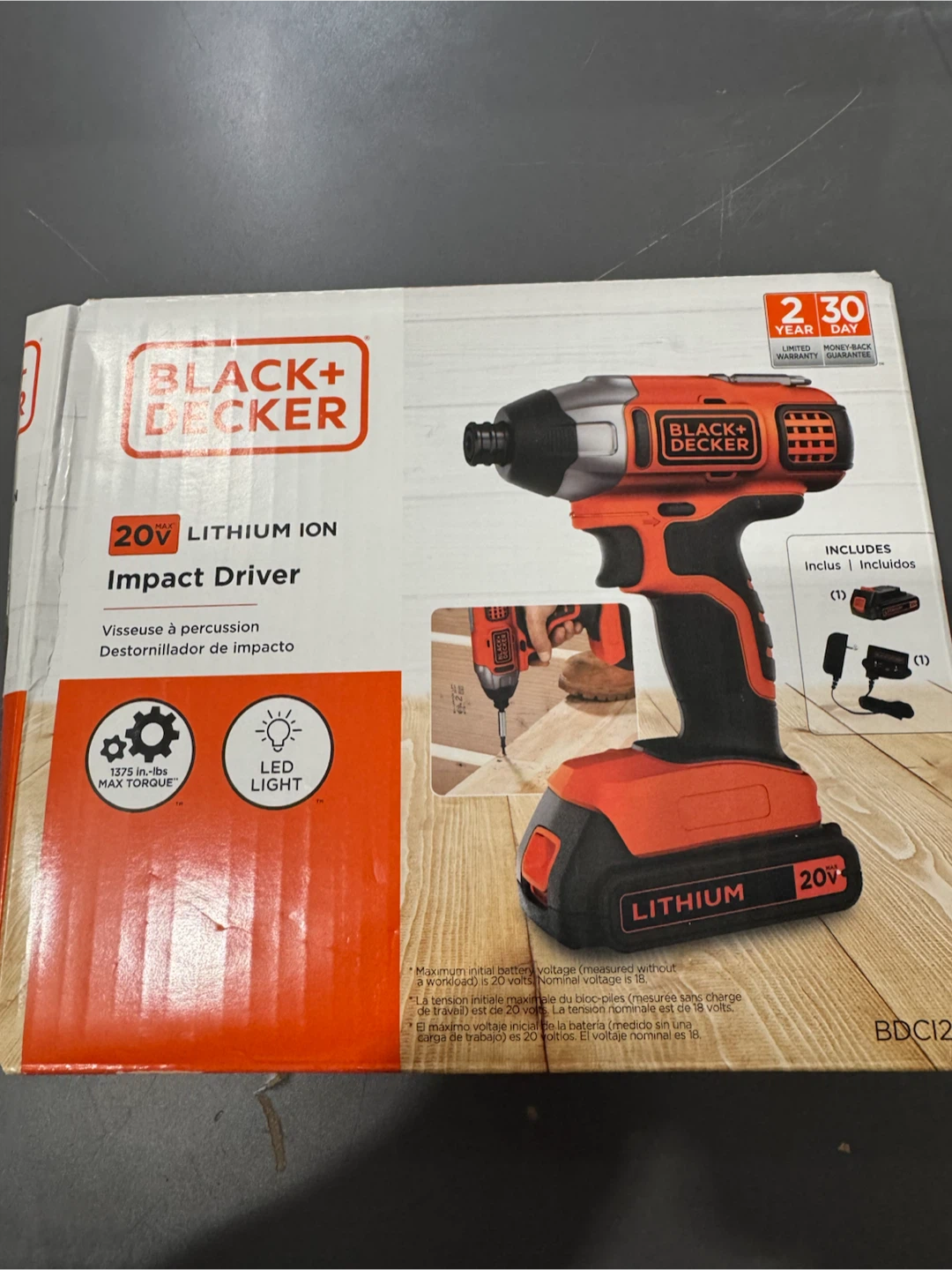 Black+Decker 20V MAX Lithium Ion Impact Driver