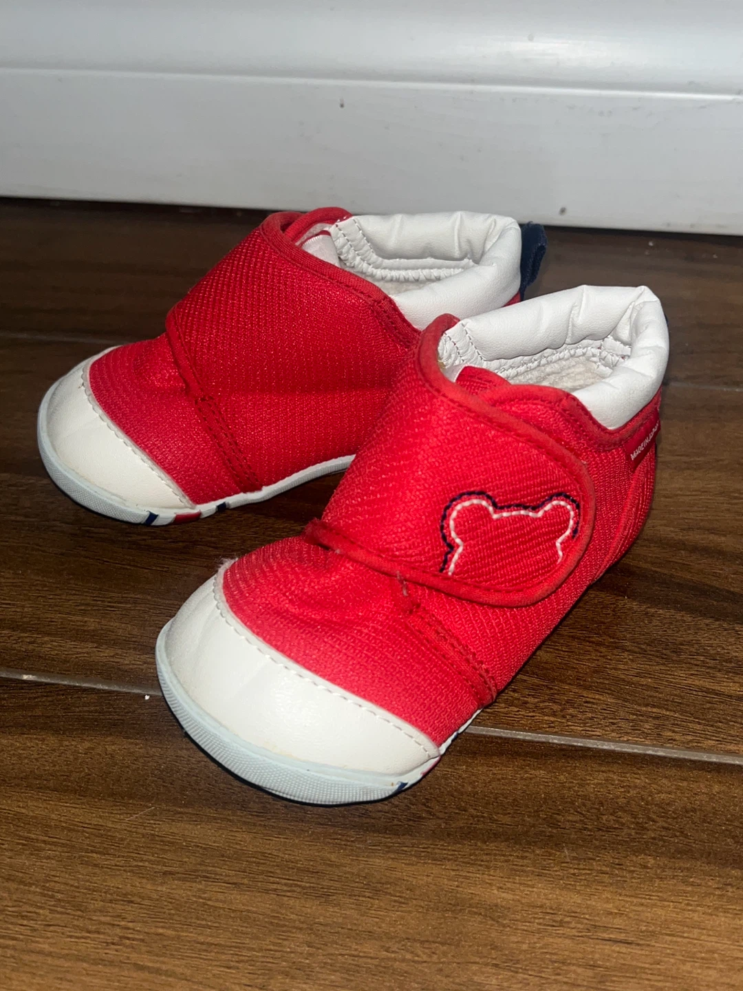 Miki House Red Baby Shoes Size 120