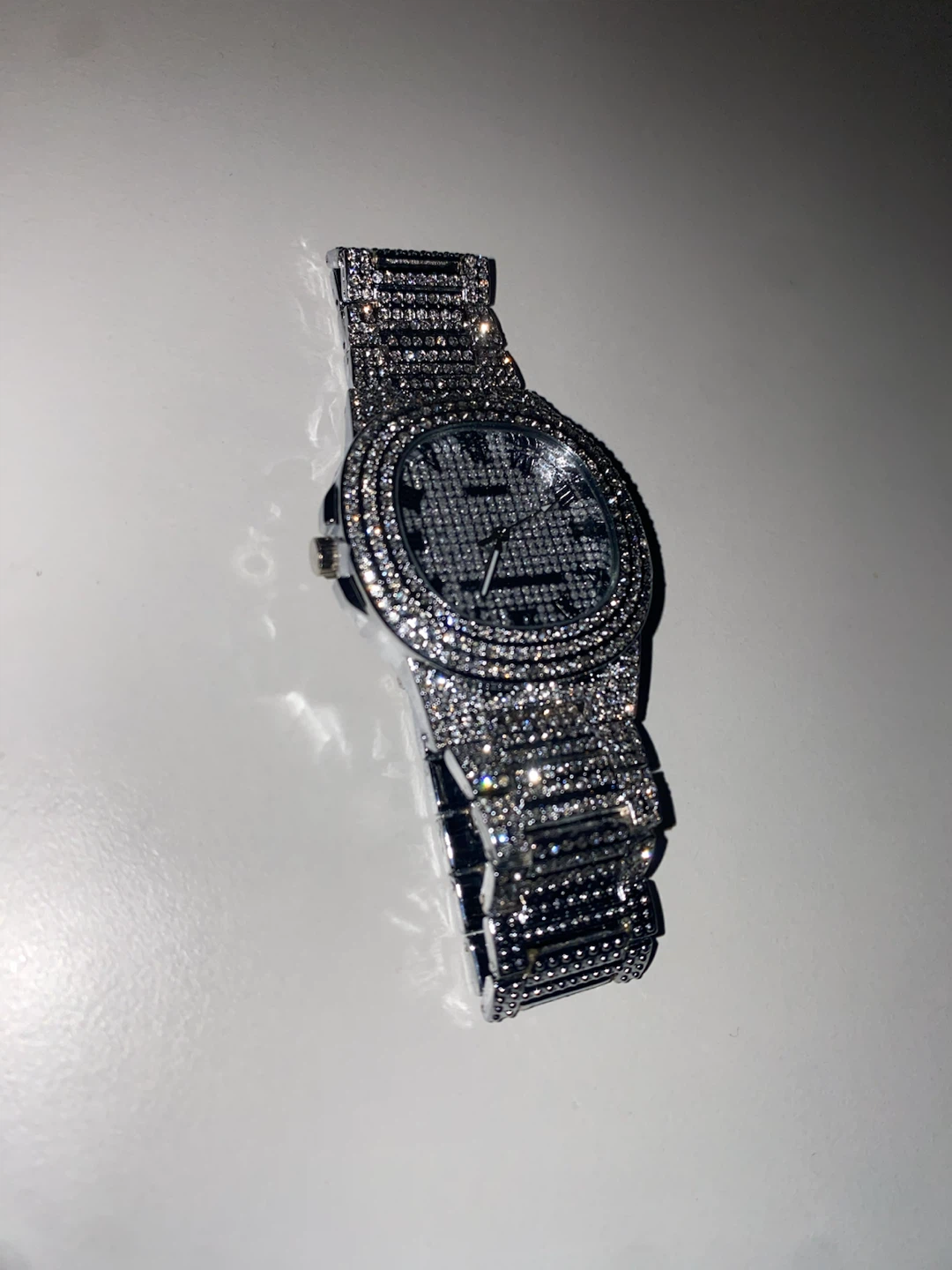 Iced out men's watch