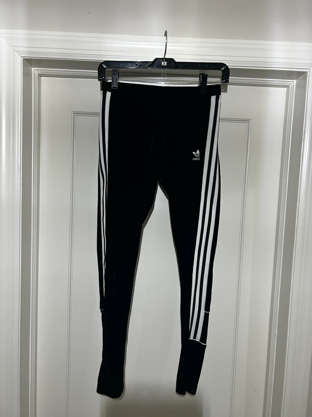 Adidas black velvet leggings sz S NWOT - photo 3