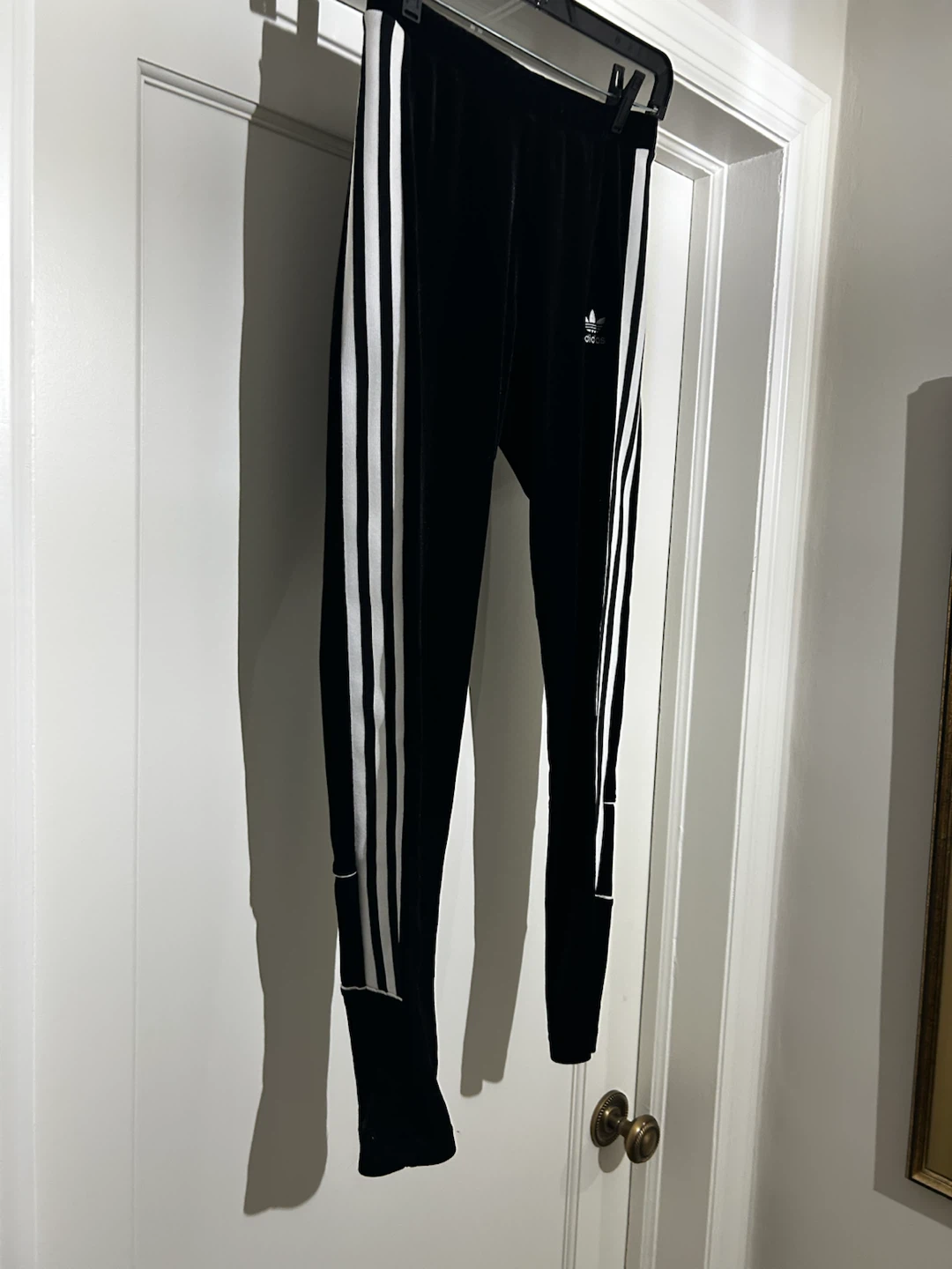 Adidas black velvet leggings sz S NWOT - photo 4
