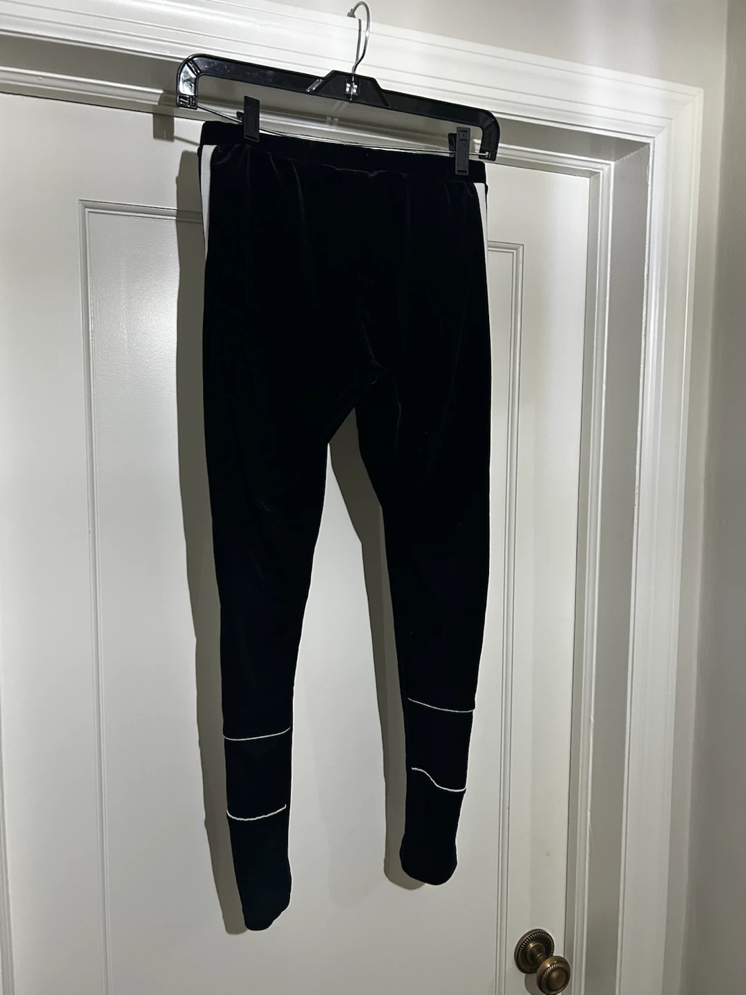 Adidas black velvet leggings sz S NWOT - photo 5