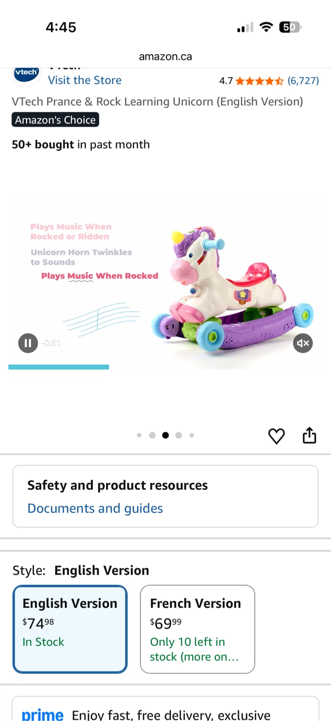 VTech Prance & Rock Learning Unicorn - photo 3