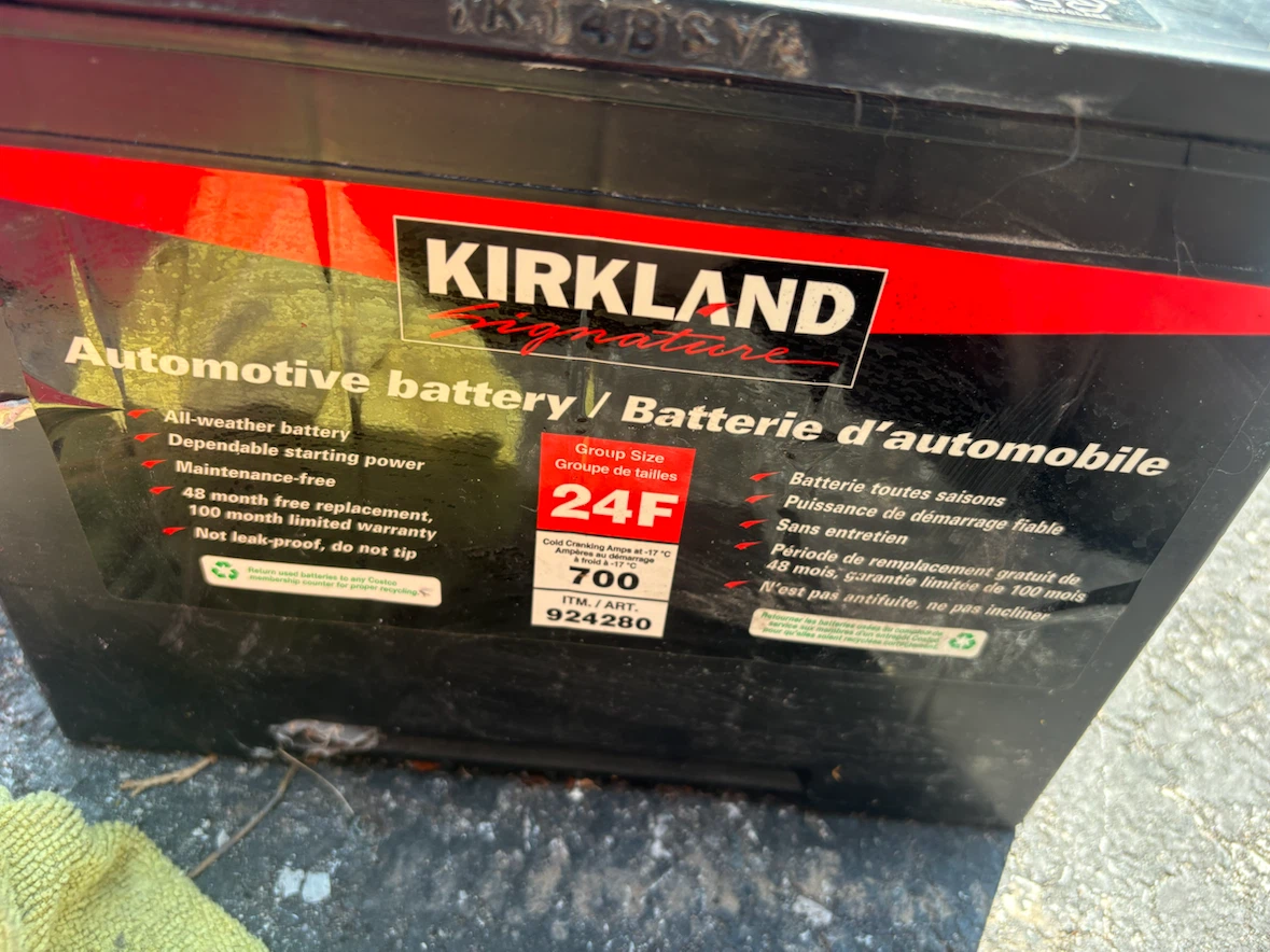 Kirkland Signature 24F Automotive Battery - photo 3