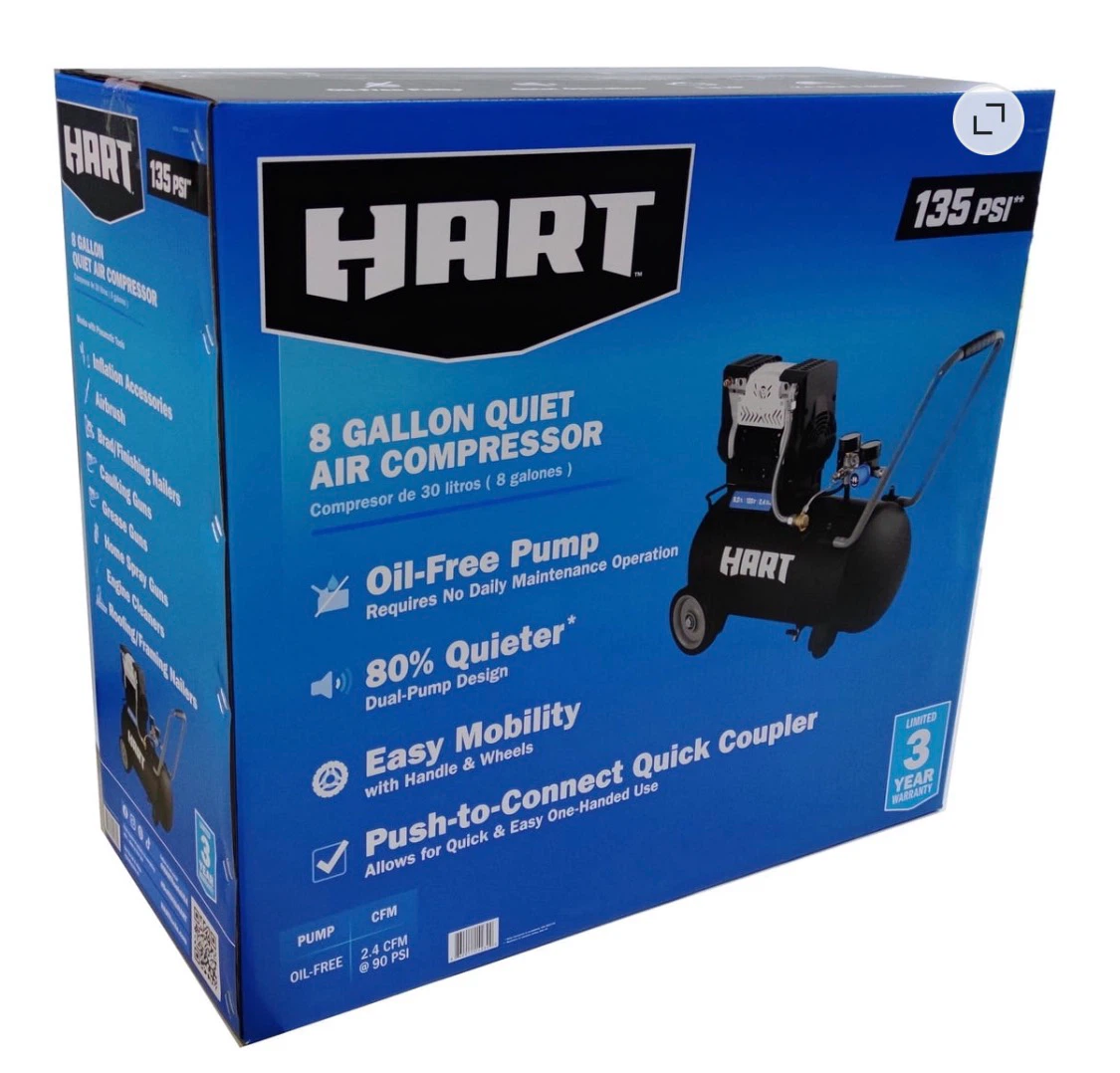 8 gallon air compressor