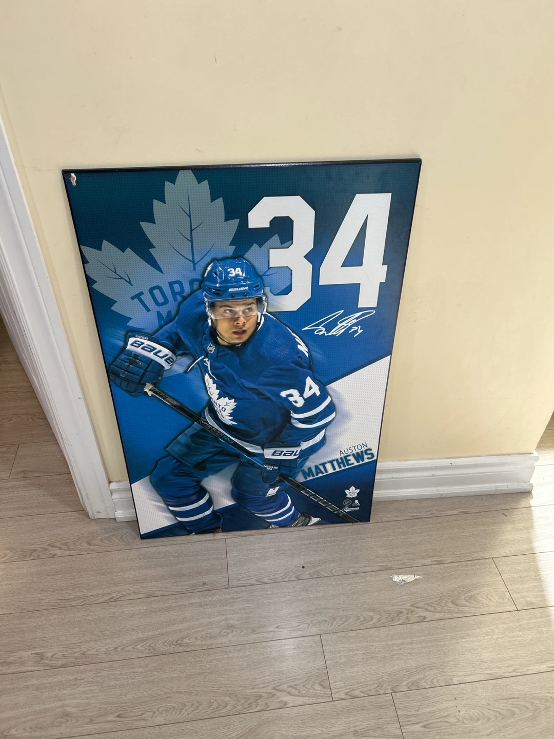 Auston Matthews Toronto Maple Leafs #34 Wall Art