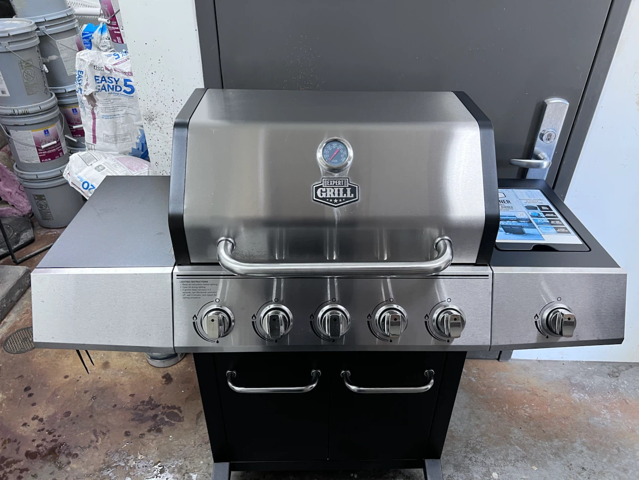 Expert Grill 5-Burner Gas Grill with Side Burner