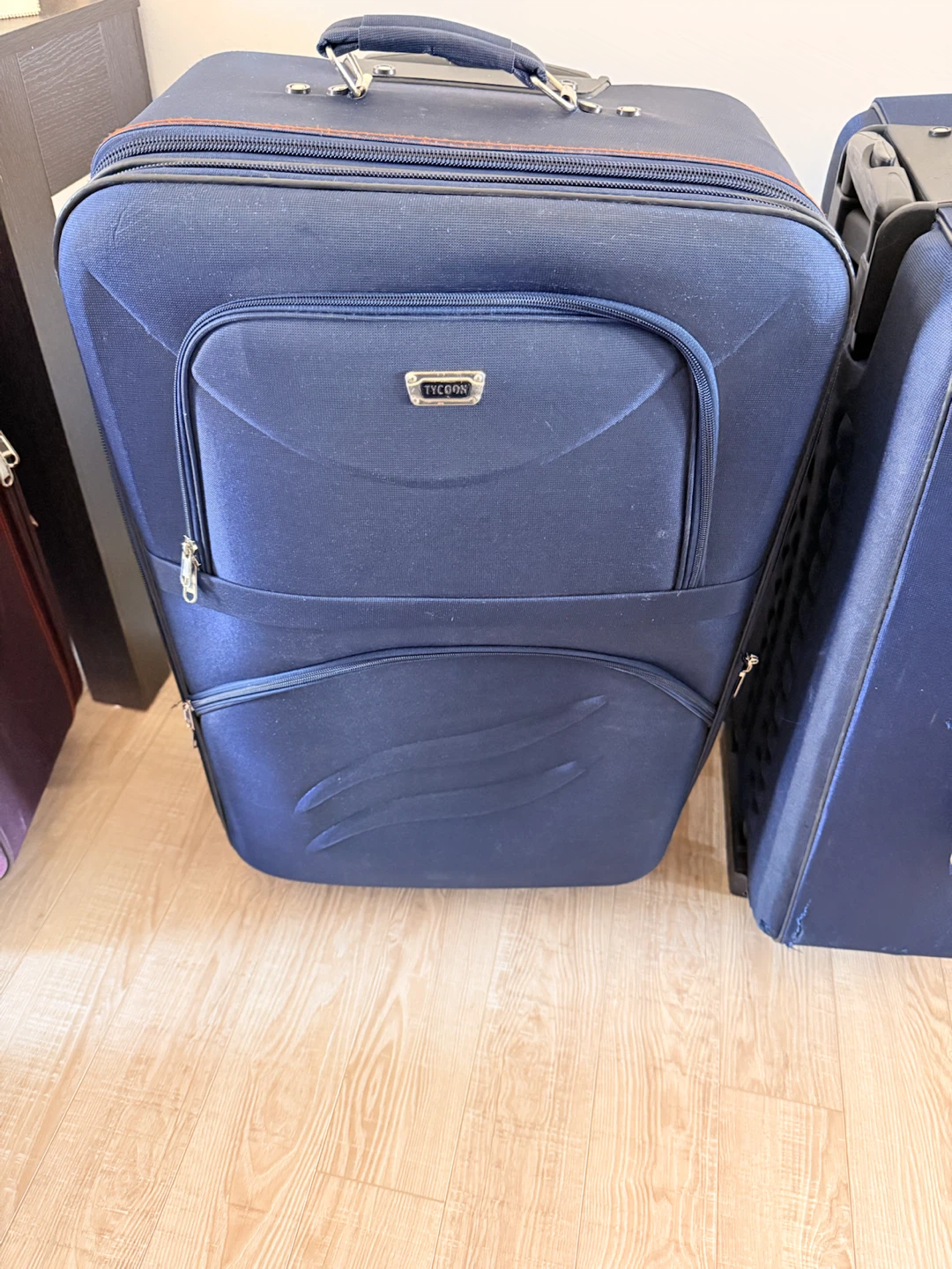 TYCOON & Polo Max Luggage - Navy Blue & Purple Suitcases - photo 2