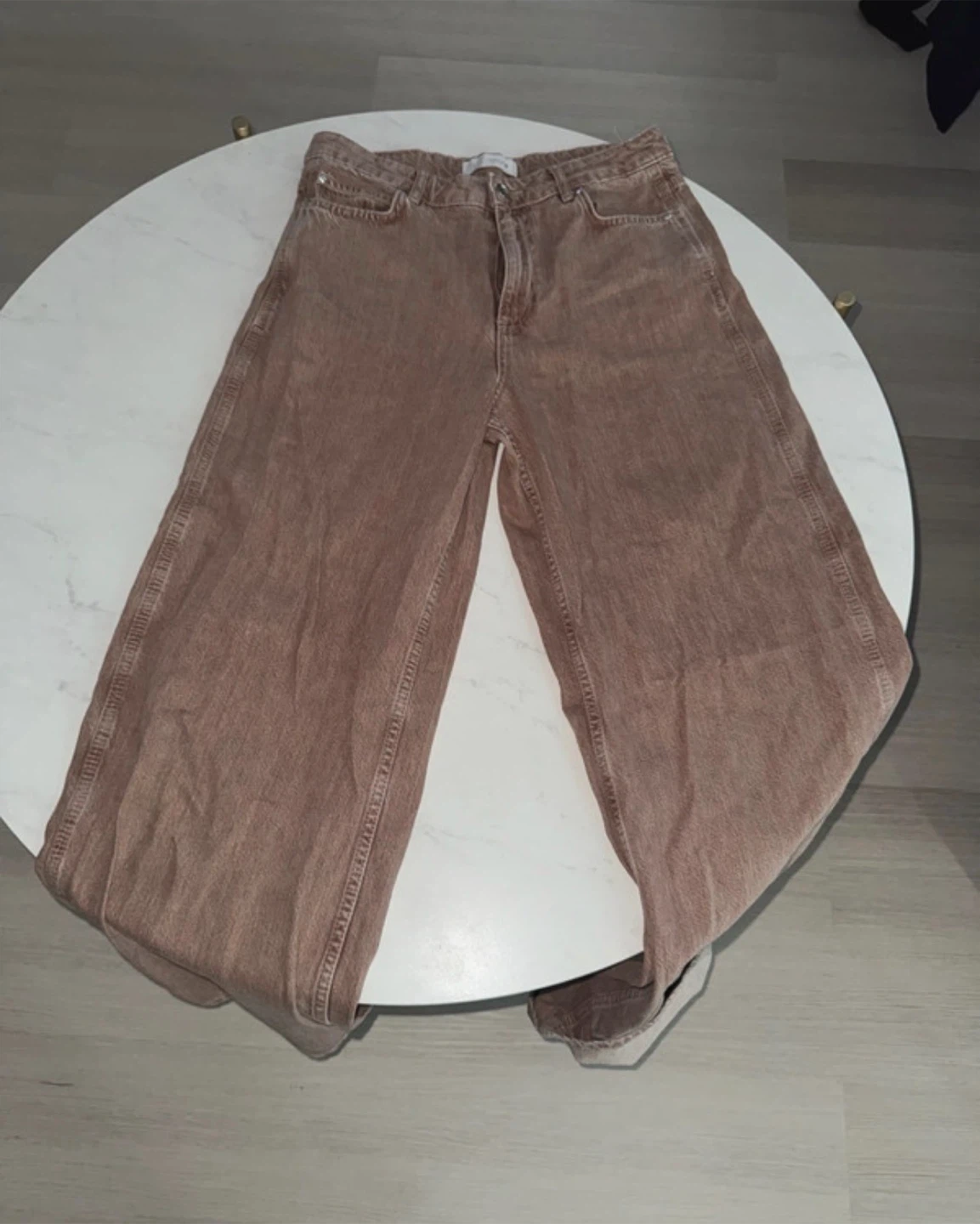 ZARA Brown Wide Leg Jeans - photo 2